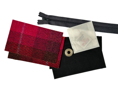 Harris Tweed Highland Cow Design Coin Purse Craft Kit | Britton SCOTLAND