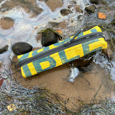 Builders Bag Slim Pencil Case | Yellow | Britton SCOTLAND