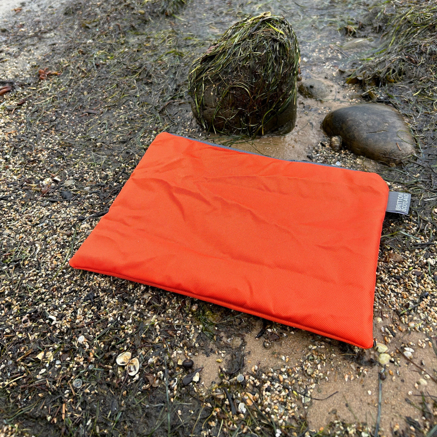 A5 Pouch Upcycled Life Raft | Orange Coated Polyester