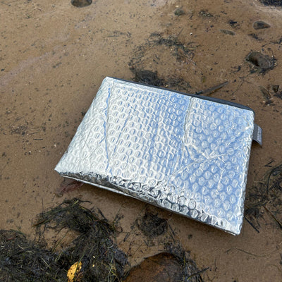 A5 Pouch Upcycled Life Raft | Silver Insulation