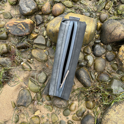 Life Raft Slim Pencil Case | Black Rubber | Britton SCOTLAND