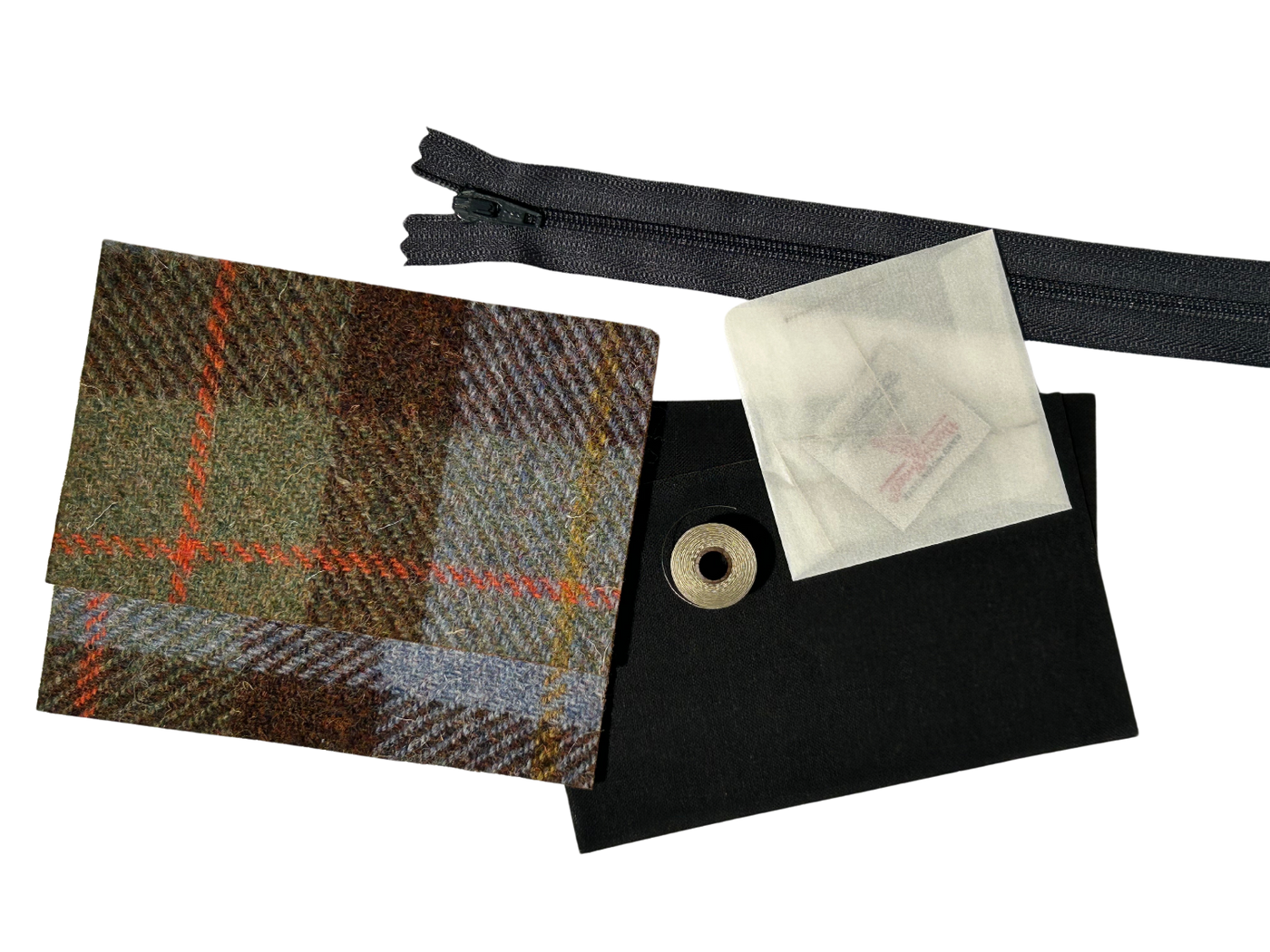Harris Tweed Highland Cow Design Coin Purse Craft Kit | Britton SCOTLAND