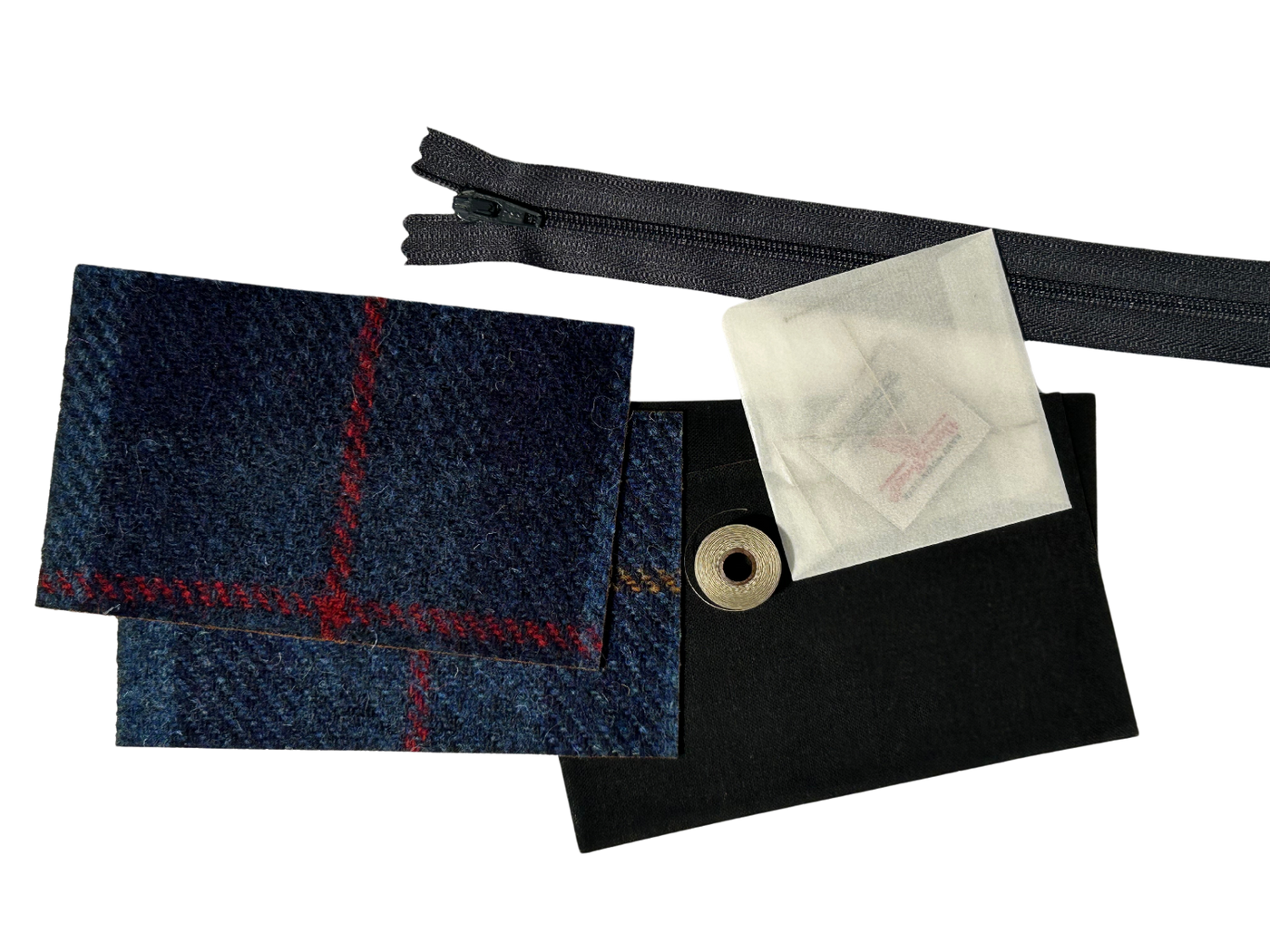 Harris Tweed Highland Cow Design Coin Purse Craft Kit | Britton SCOTLAND