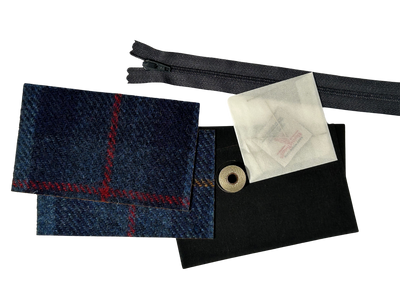 Harris Tweed Highland Cow Design Coin Purse Craft Kit | Britton SCOTLAND