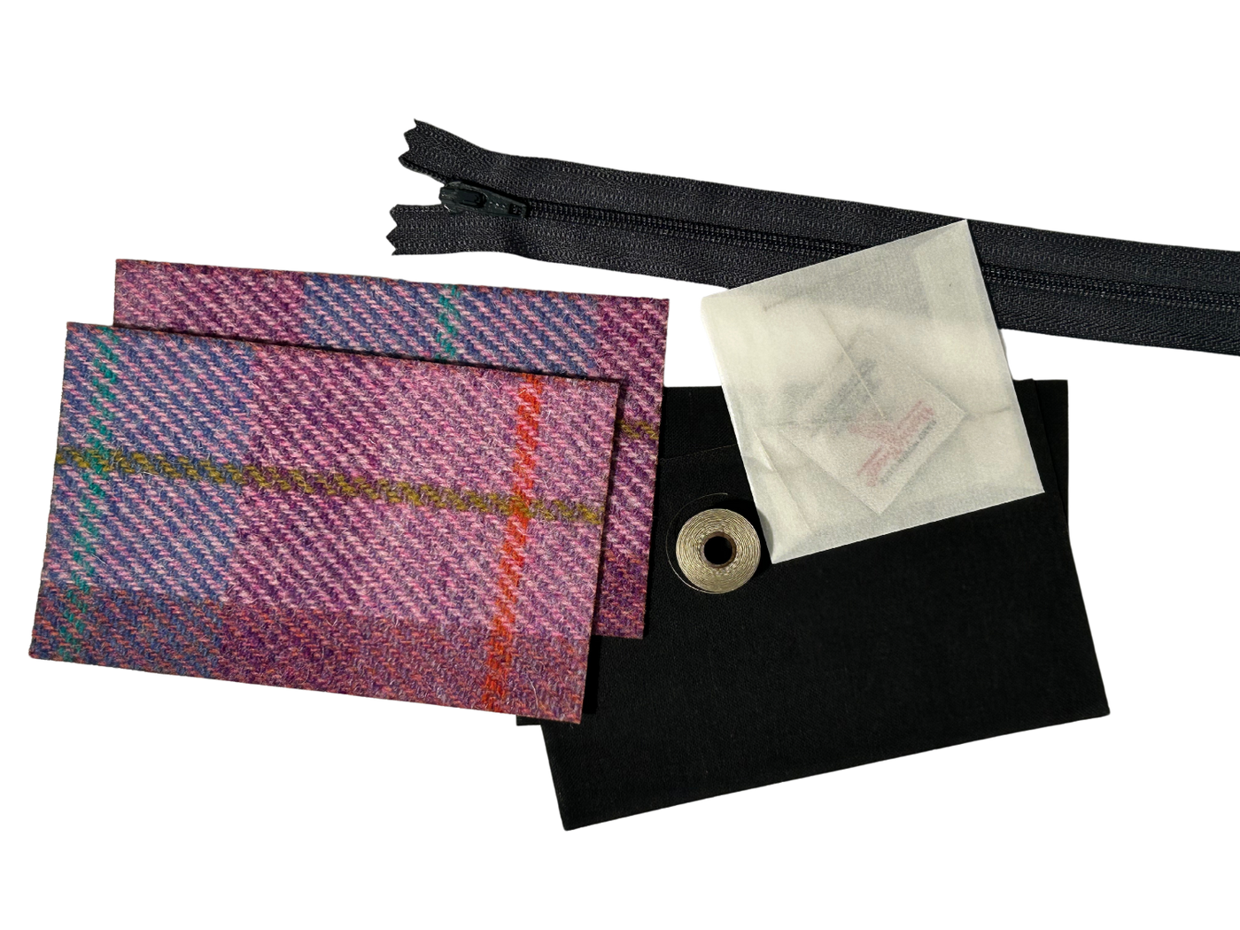 Harris Tweed Highland Cow Design Coin Purse Craft Kit | Britton SCOTLAND