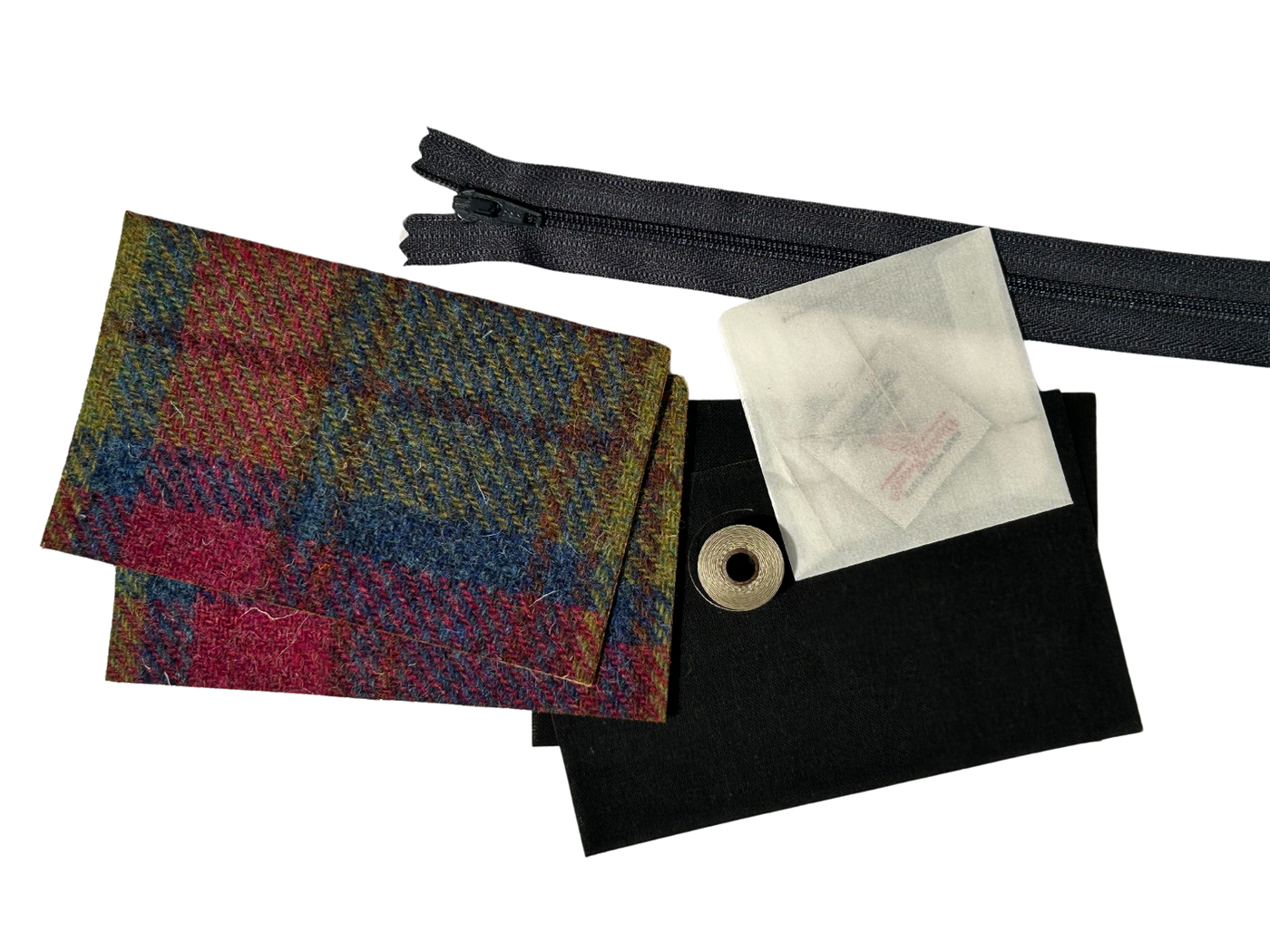 Harris Tweed Highland Cow Design Coin Purse Craft Kit | Britton SCOTLAND