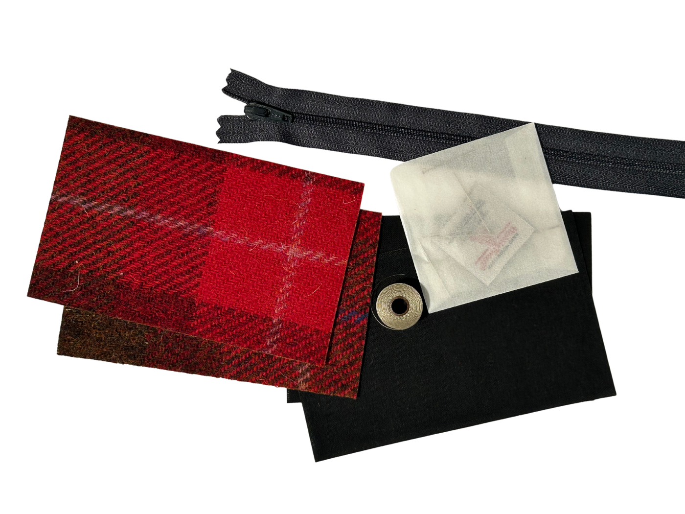 Harris Tweed Highland Cow Design Coin Purse Craft Kit | Britton SCOTLAND