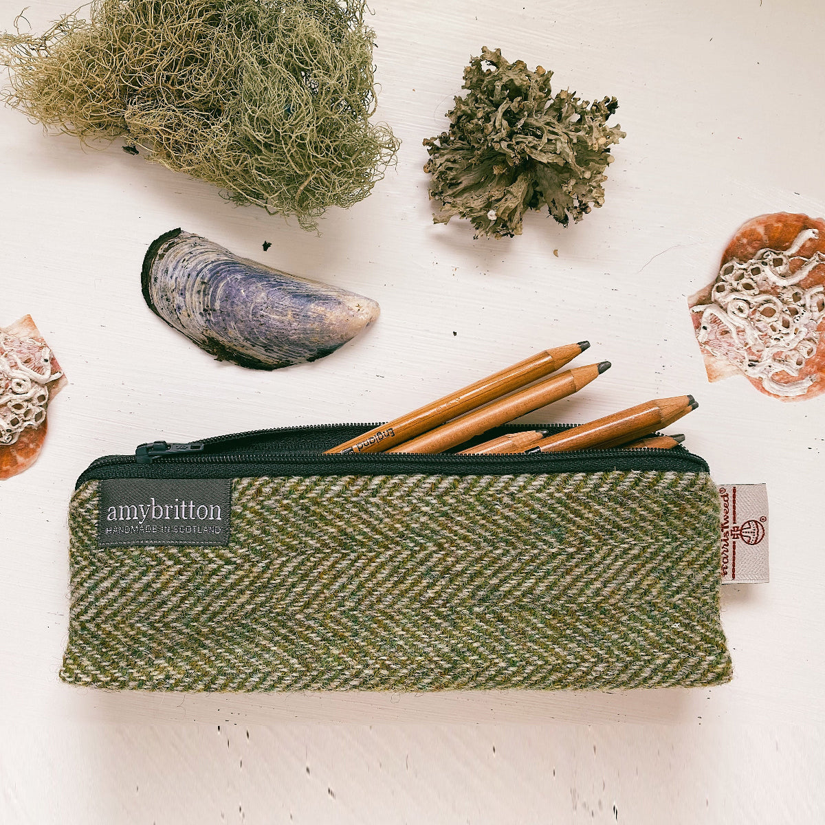 Harris Tweed Landscape Prism Purse | Britton SCOTLAND