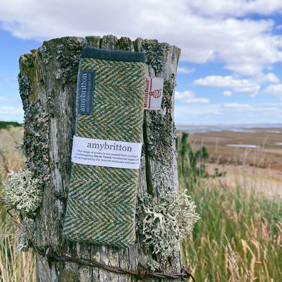 Harris Tweed Landscape Slim Glasses Case | Britton SCOTLAND