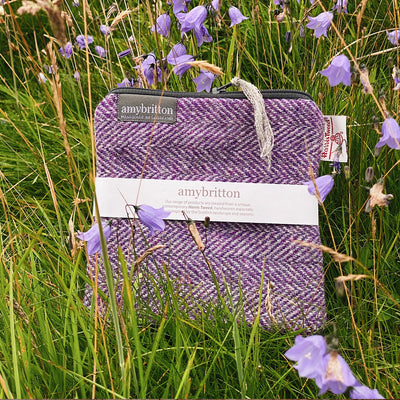 Harris Tweed Landscape Large Purse | Britton SCOTLAND