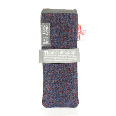 Harris Tweed Tidal Range Slim Glasses Case | Britton SCOTLAND