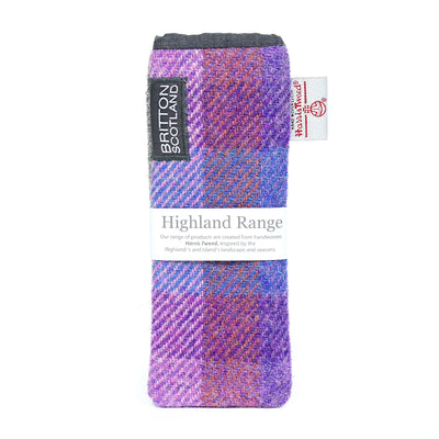 Harris Tweed Highland Range Slim Glasses Case | Britton SCOTLAND