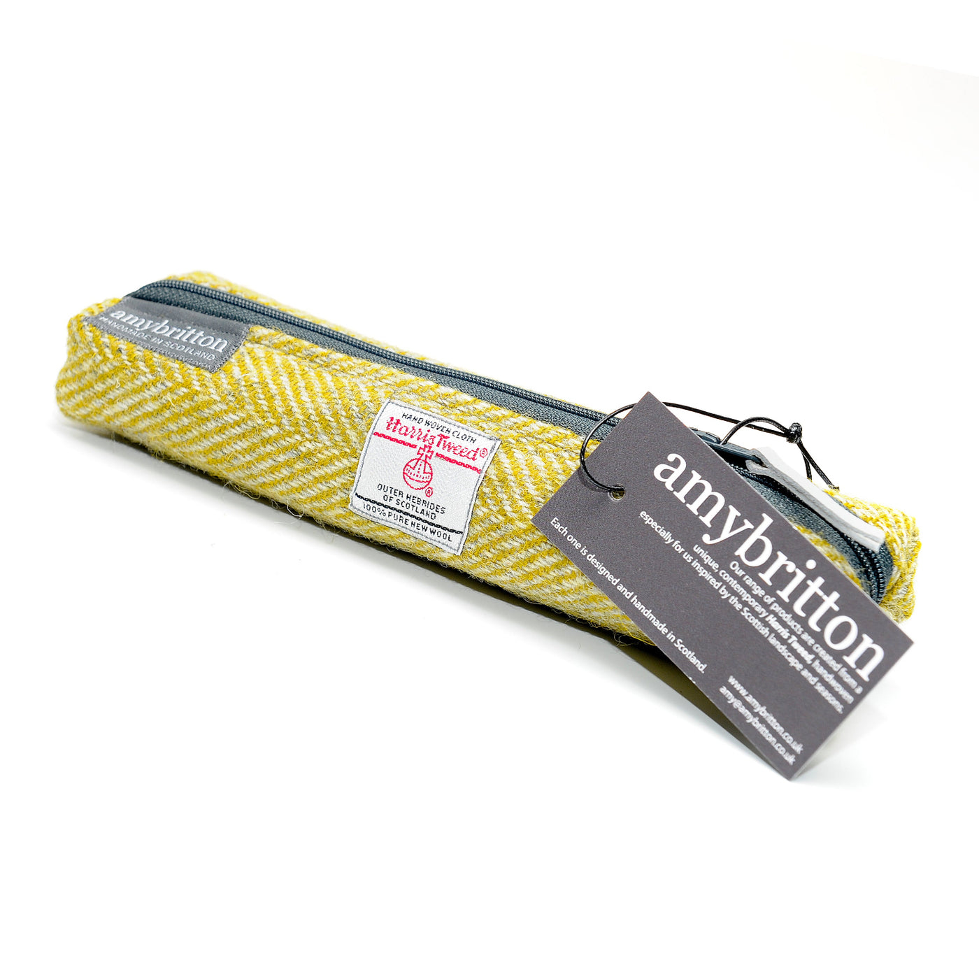 Harris Tweed Landscape Slim Pencil Case | Britton SCOTLAND