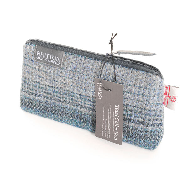 Harris Tweed Tidal Range Small Cosmetic Bag | Britton SCOTLAND
