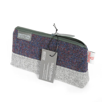 Harris Tweed Tidal Range Cosmetic Bag | Britton SCOTLAND