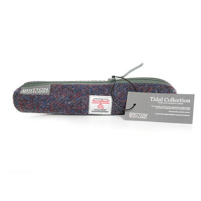 Harris Tweed Tidal Range Slim Pencil Case | Britton SCOTLAND
