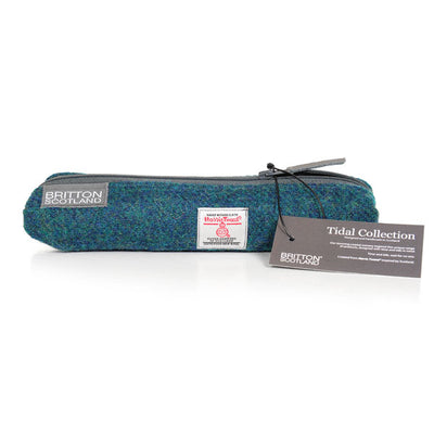 Harris Tweed Tidal Range Slim Pencil Case | Britton SCOTLAND