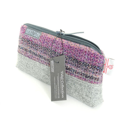 Harris Tweed Tidal Range Cosmetic Bag | Britton SCOTLAND