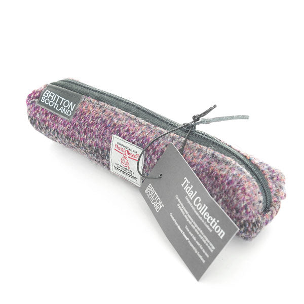 Harris Tweed Tidal Range Slim Pencil Case | Britton SCOTLAND