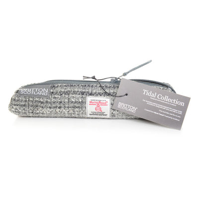 Harris Tweed Tidal Range pink  Slim Pencil Case | Britton SCOTLAND