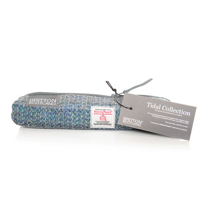 Harris Tweed Tidal Range pink  Slim Pencil Case | Britton SCOTLAND