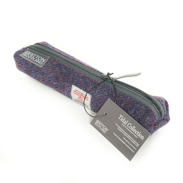 Harris Tweed Tidal Range Slim Pencil Case | Britton SCOTLAND