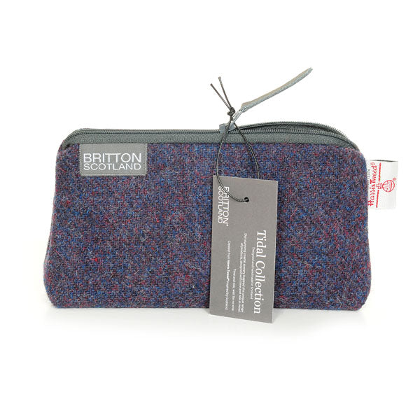 Harris Tweed Tidal Range Small Cosmetic Bag | Britton SCOTLAND