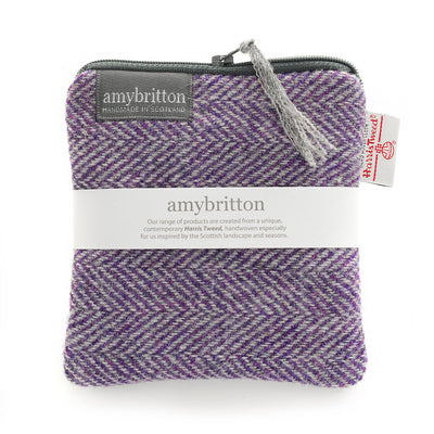 Harris Tweed Landscape Medium Purse | Britton SCOTLAND