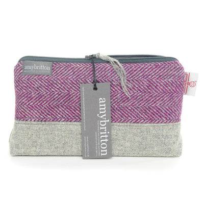 Harris Tweed Landscape Wash Bag | Britton SCOTLAND