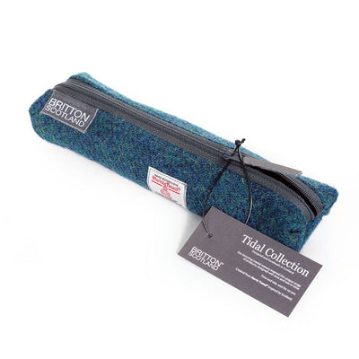 Harris Tweed Tidal Range Slim Pencil Case | Britton SCOTLAND