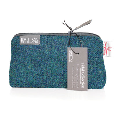 Harris Tweed Tidal Range Small Cosmetic Bag | Britton SCOTLAND