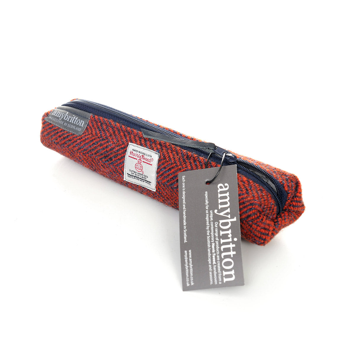 Harris Tweed Sunset Slim Pencil Case | Britton SCOTLAND