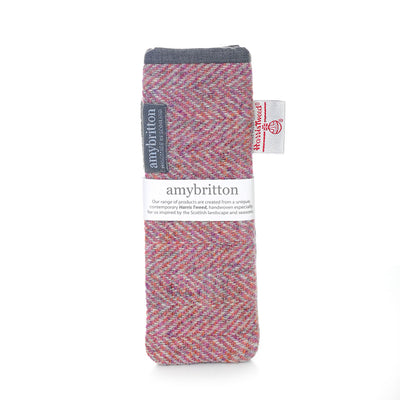 Harris Tweed Landscape Slim Glasses Case | Britton SCOTLAND