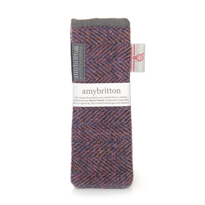 Harris Tweed Sunset Slim Glasses Case | Britton SCOTLAND