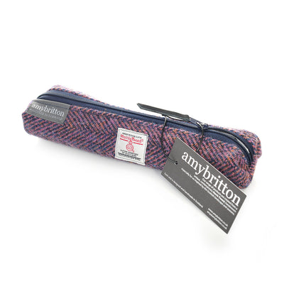 Harris Tweed Sunset Slim Pencil Case | Britton SCOTLAND