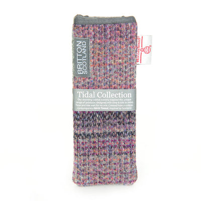 Harris Tweed Tidal Range Slim Glasses Case | Britton SCOTLAND
