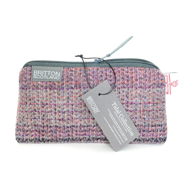Harris Tweed Tidal Range Small Cosmetic Bag | Britton SCOTLAND