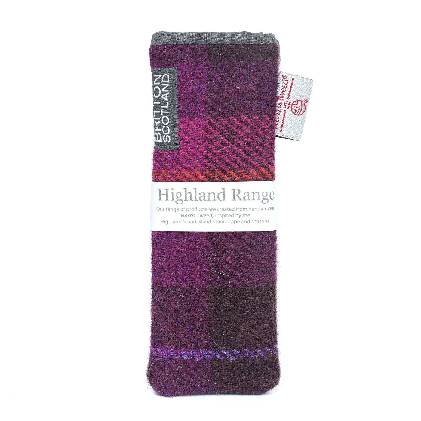 Harris Tweed Highland Range Slim Glasses Case | Britton SCOTLAND