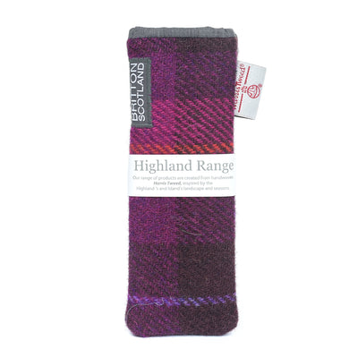 Harris Tweed Highland Range Slim Glasses Case | Britton SCOTLAND