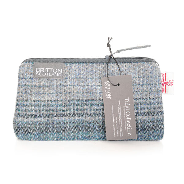 Harris Tweed Tidal Range Small Cosmetic Bag | Britton SCOTLAND