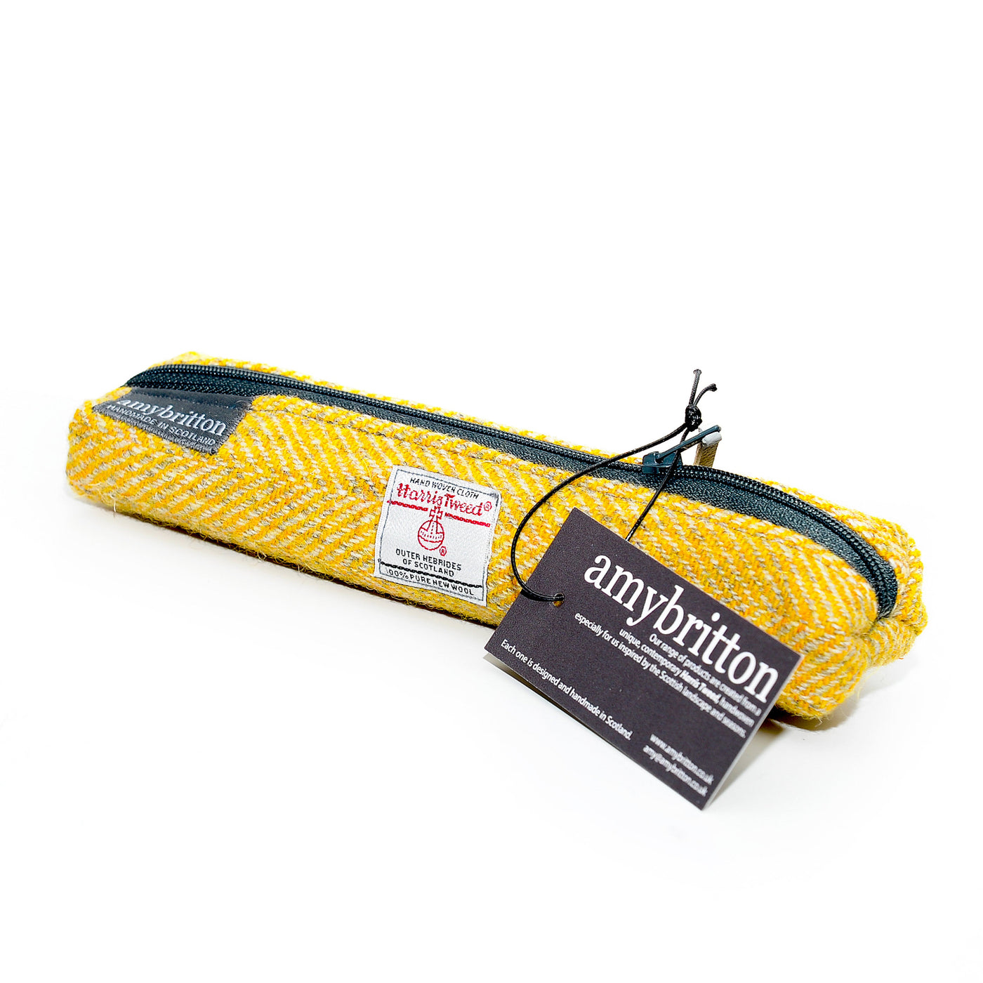 Harris Tweed Landscape Slim Pencil Case | Britton SCOTLAND