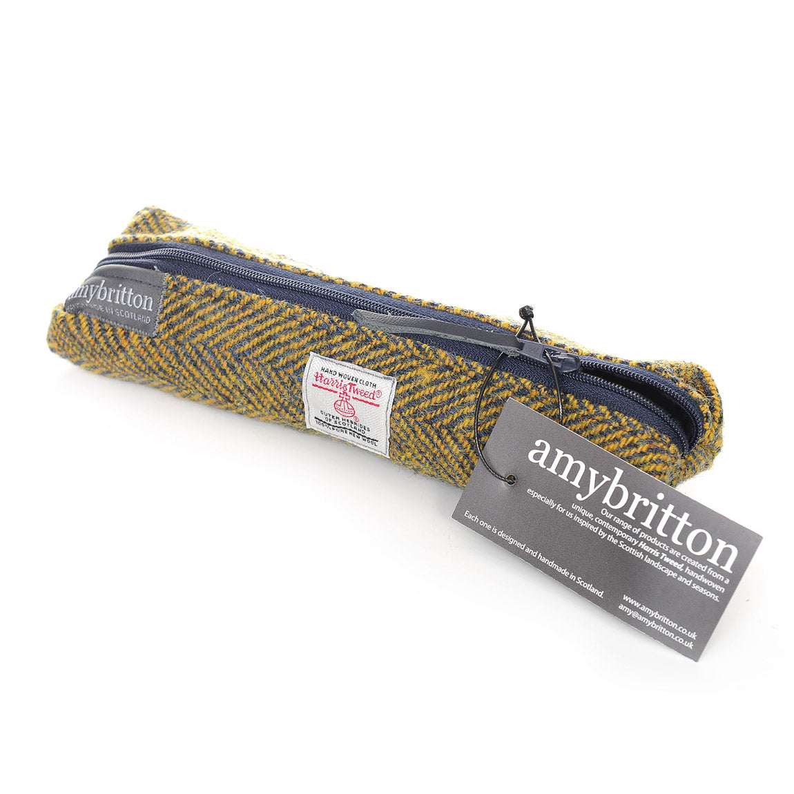Harris Tweed Sunset Slim Pencil Case | Britton SCOTLAND